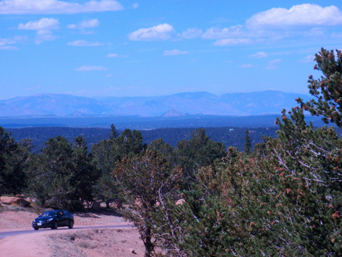 A backview on one of the switchbacks.